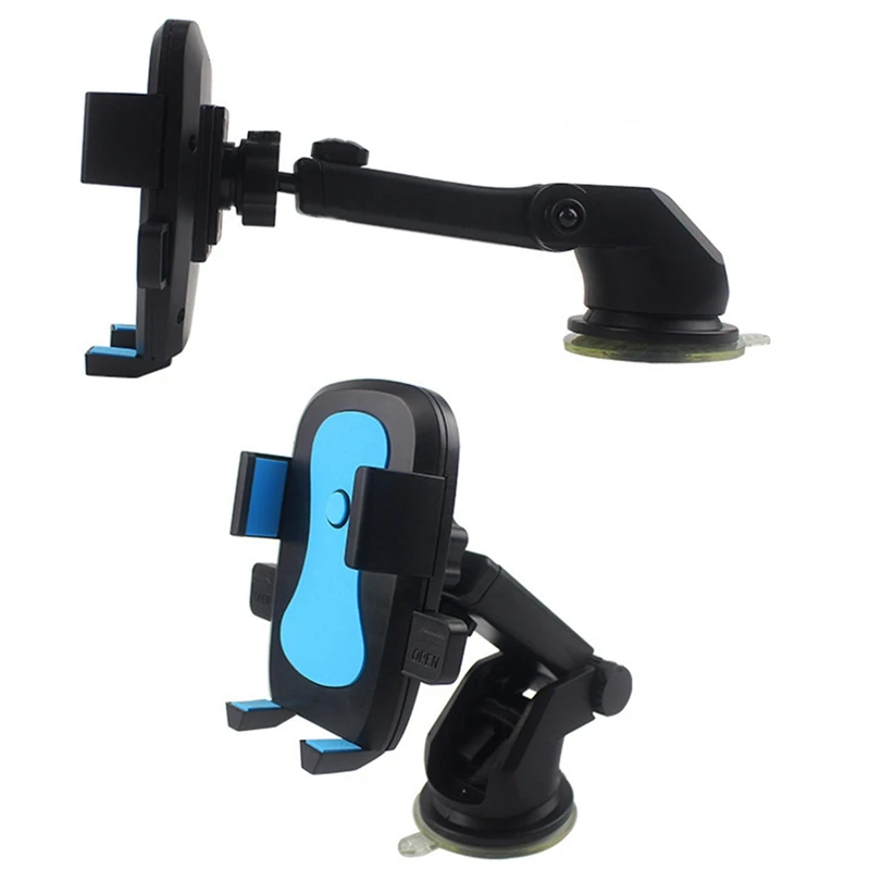 

Universal Car Phone Holder Bracket Mount Cup Holder Universal Car Mount Mobile Suction Windshield Phone Locking Car Accessories