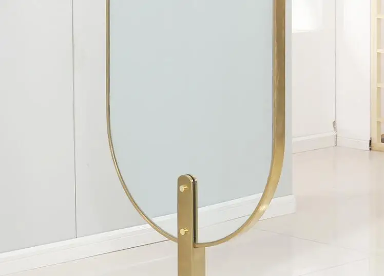 Net red hairdresser mirror table hair salon dedicated light luxury wind hairdressing mirror rose gold haircut hot dyed mi