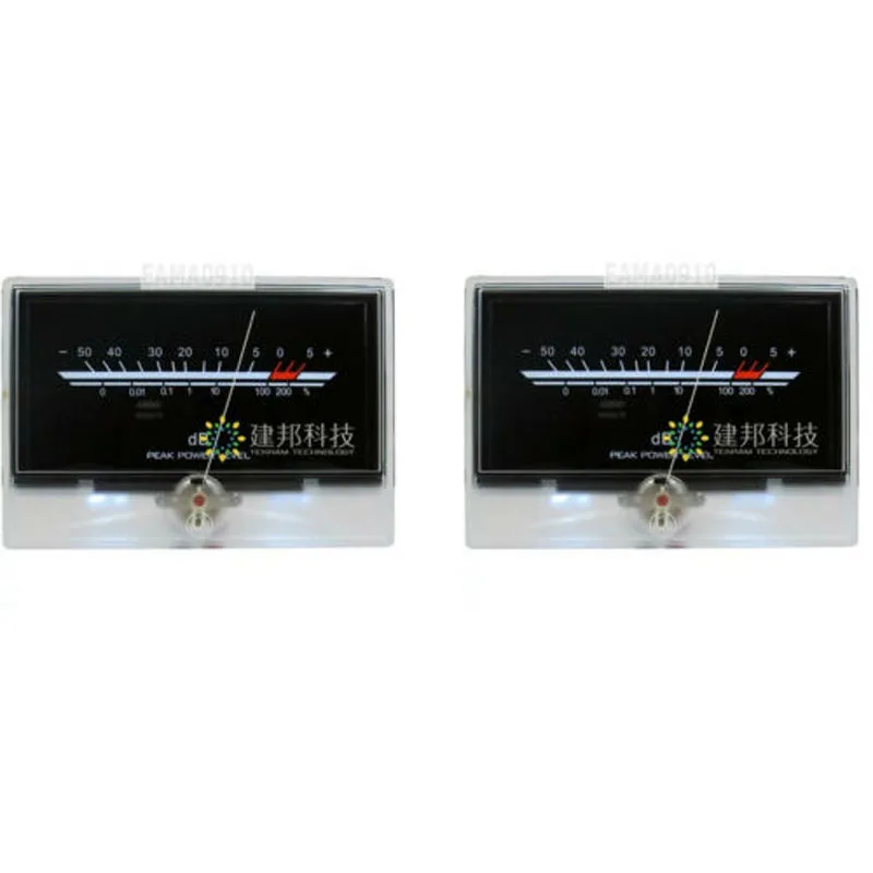 2Pcs P-134 Vu Meter Level Meter Audio Volume Db Meter Level Back Light Post-Amplificatore