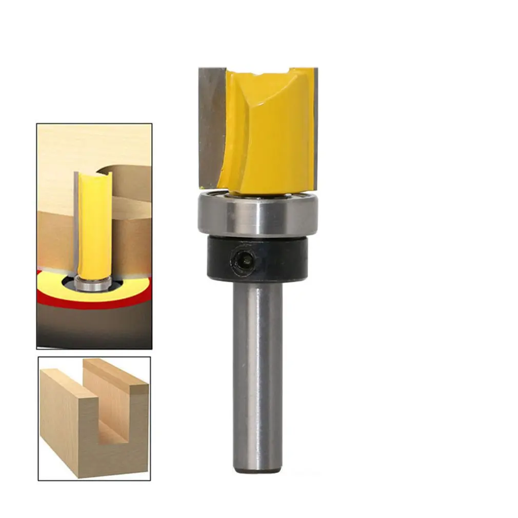 4pcs 8Mm Handle Copying Edge Trimming Knife Straight Edge Copying Cutter Export Speed Aliex Engraving Machine Milling Cutter