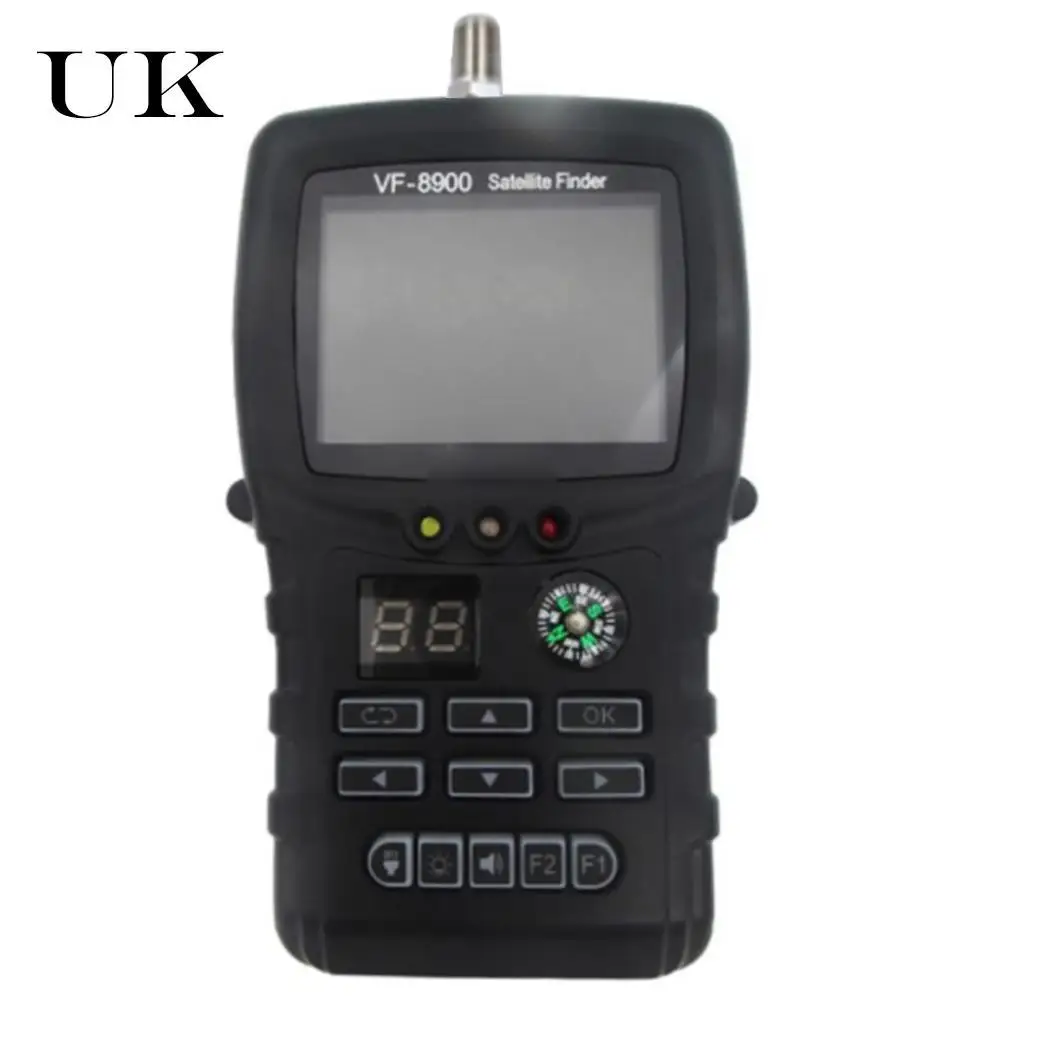 Многофункциональная VF-8900D HD искатель звезд с 13/18 в, 350mA фонарик 950~ 2150 МГц компас 75 12 V, 1000 мА/ч