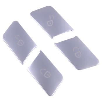 

1Set Silver Door Unlock Button Cover Stickers Trim Decoration Fit For Mercedes Benz C W204 E W212 2010 2011 2012 2013 2014