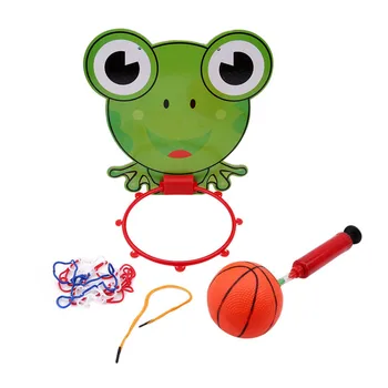 

Portable Plastic Mini Basketball Box With Ball Indoor Adjustable Hanging Basketball Netball Hoop Children Kids Game Toys