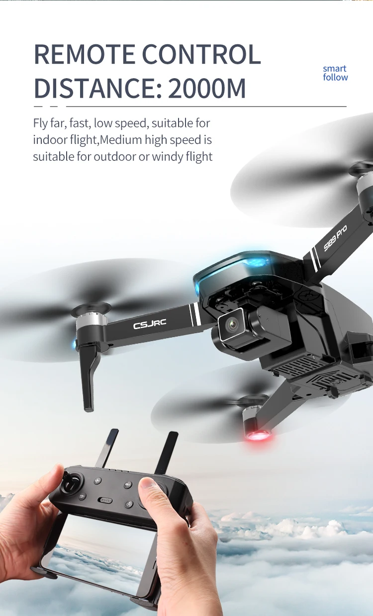 New S189 Pro Drone 4k Gps 5g Wifi Rc 