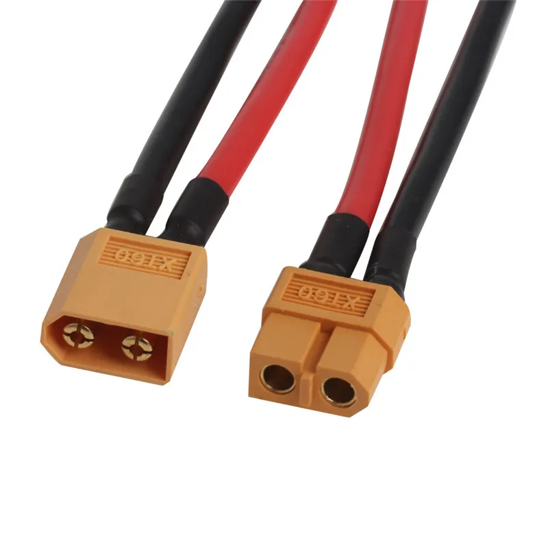 XT60 Connector Female / Male Plug with Silicon 12 AWG Wire 10CM