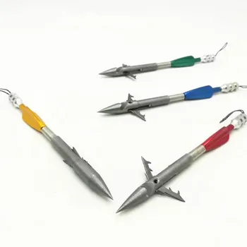 

New 2PC stainless steel fish dart slingshot fishing length 13.6cm hunting shooting darts fishing gear accessories