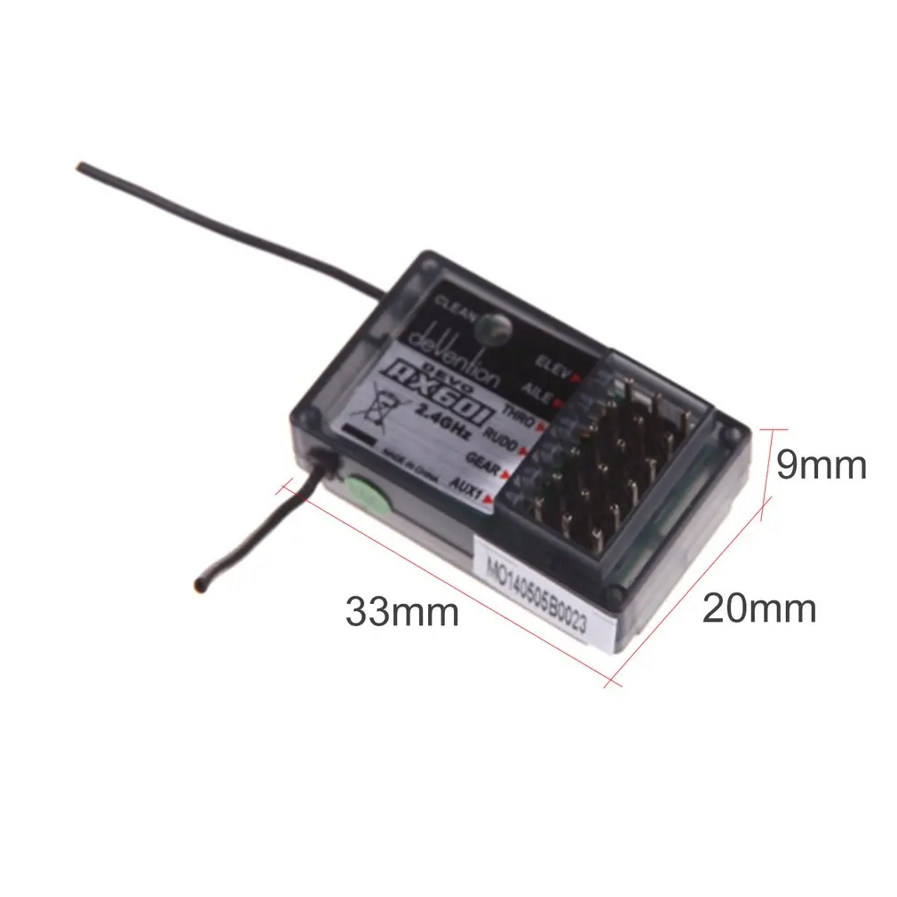 Walkera 6CH 2,4 Ghz RX601 приемник для Walkera DEVO6S/DEVO7/DEVO7E/DEVO8S/DEVO12S передатчик/Радиоуправление для Walkera Дрон