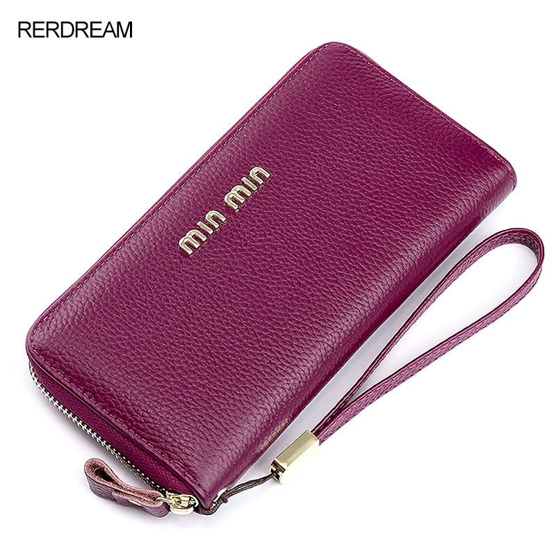 

Leather Wallet Women's Long Zip Clutch Fashionable Atmosphere Large-capacity Small Change Wallet