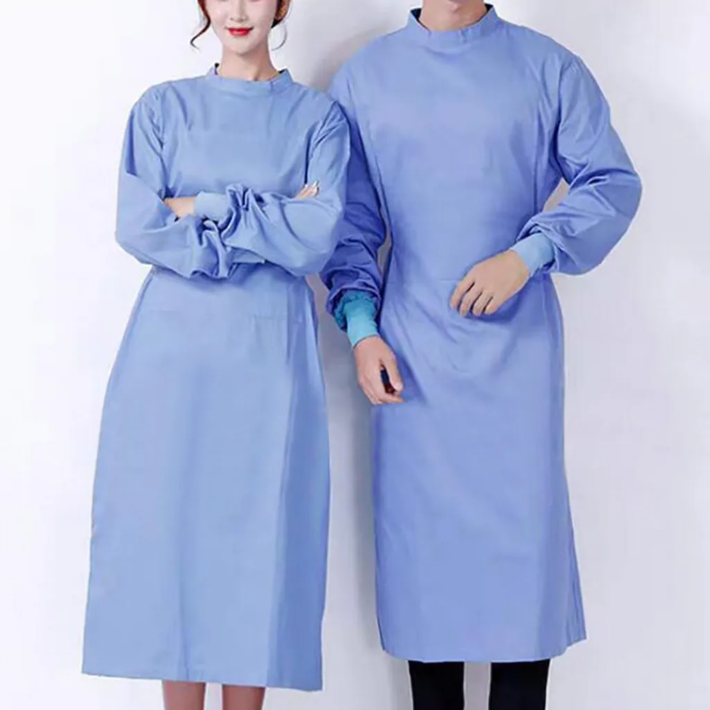 

Nurse Uniform Men Women Lab Coat Long Sleeve Gowns Beauty Salon Workwear Nursing Scrubs Overalls Dentist Uniform Clothes A50