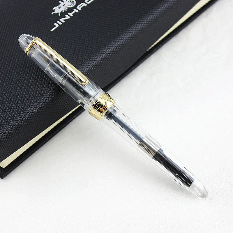 

12 Colors Fountain Pen Jinhao 992 Series Medium 0.5 mm Nib pen replace ink student Calligraphy Fashion Business