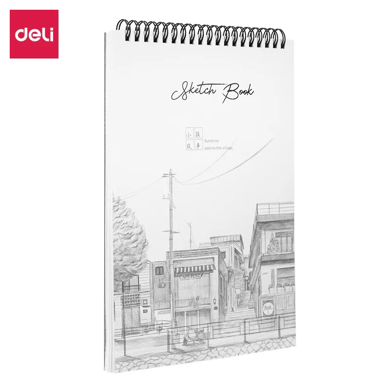Deli 73628 Sketchpad for Student Sketch Painted Fine Art This Hipster Blank Drawing Book