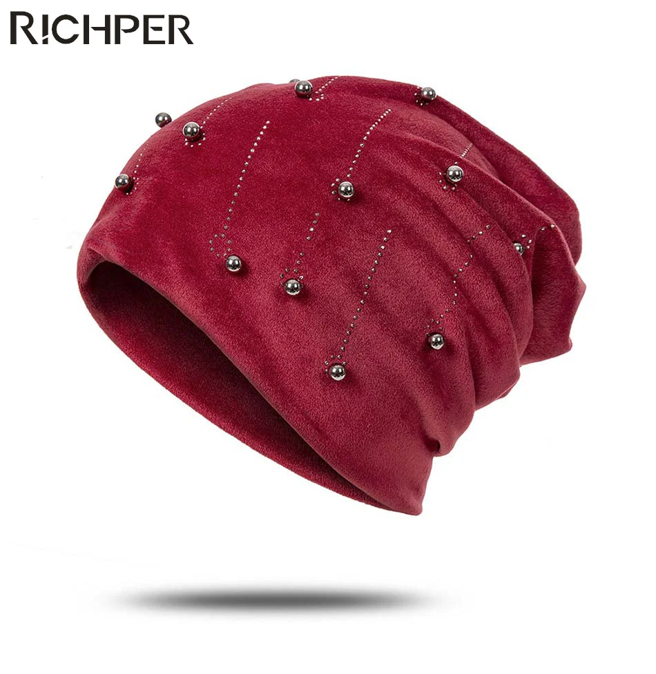 Fashion Winter Hats Warm Women's Hat Bonnet Casual Hat Plush Material Beanie Personality High Qulaity Soft Touch Skullies