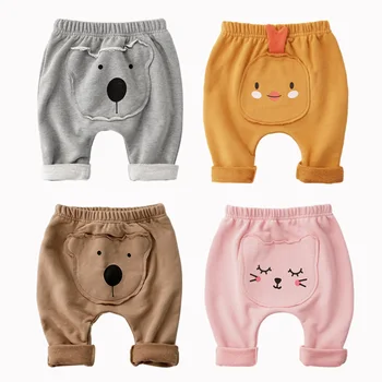 

0-24M Boy Pants Autumn Baby Pants Cotton Boy Baby Big PP Pants Loose High Elastic Waist Fall Boy Trousers Casual Pants