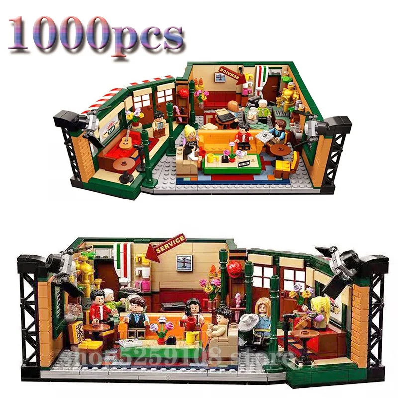

New Classic TV Series American Drama Friends Central Perk Cafe Fit Model Lepining Building Block Bricks 21319 Toy Gift Kid