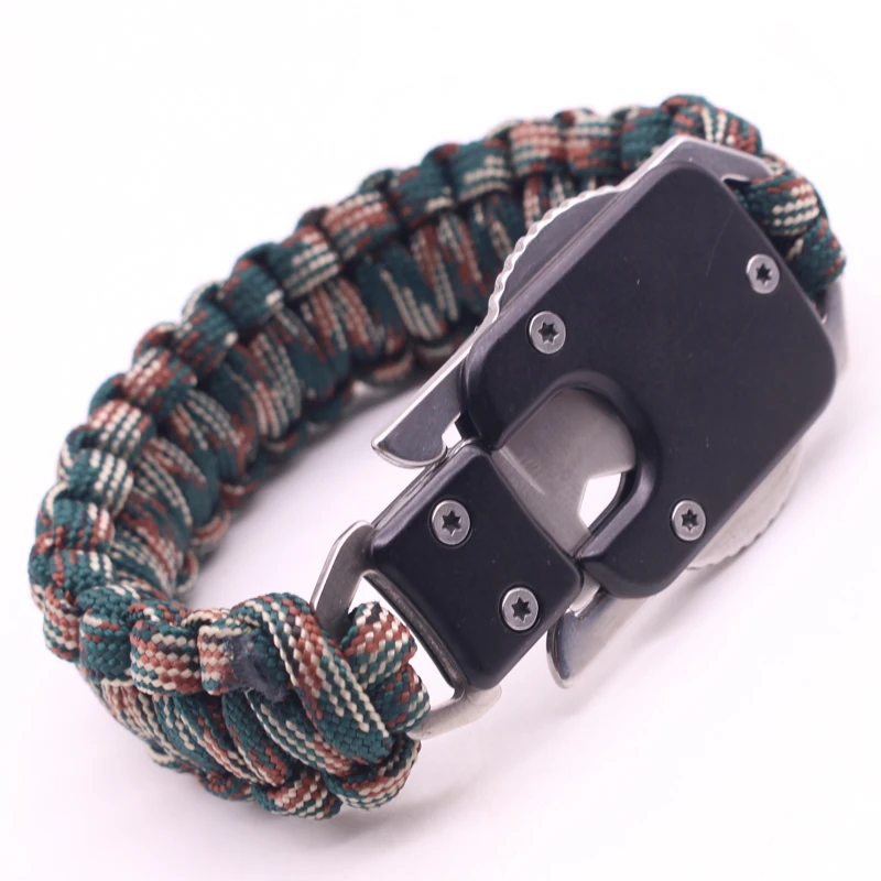 

Multifunction Survival Braided Bracelet Tool for Outdoor Travel Hiking Camping Emergency Rope
