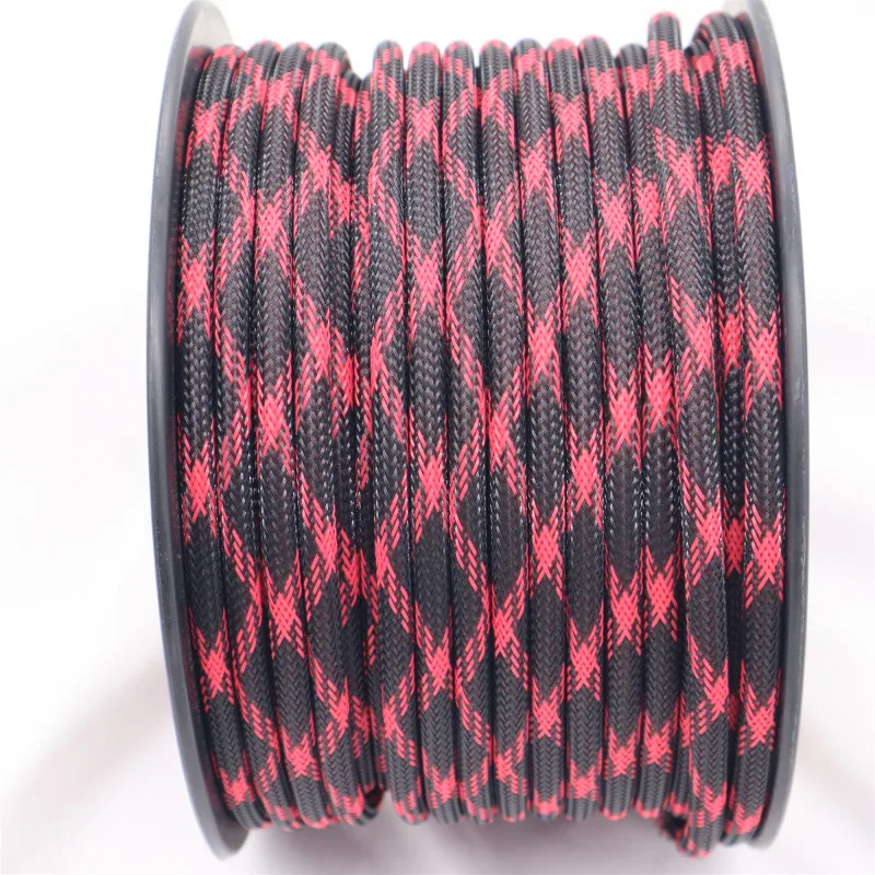 

10Ga Pure Copper Power Cable OFC Woven Tin Plating Car Subwoofer Amplifier Audio Cable Snakeskin Retardant Braided Mech Tube