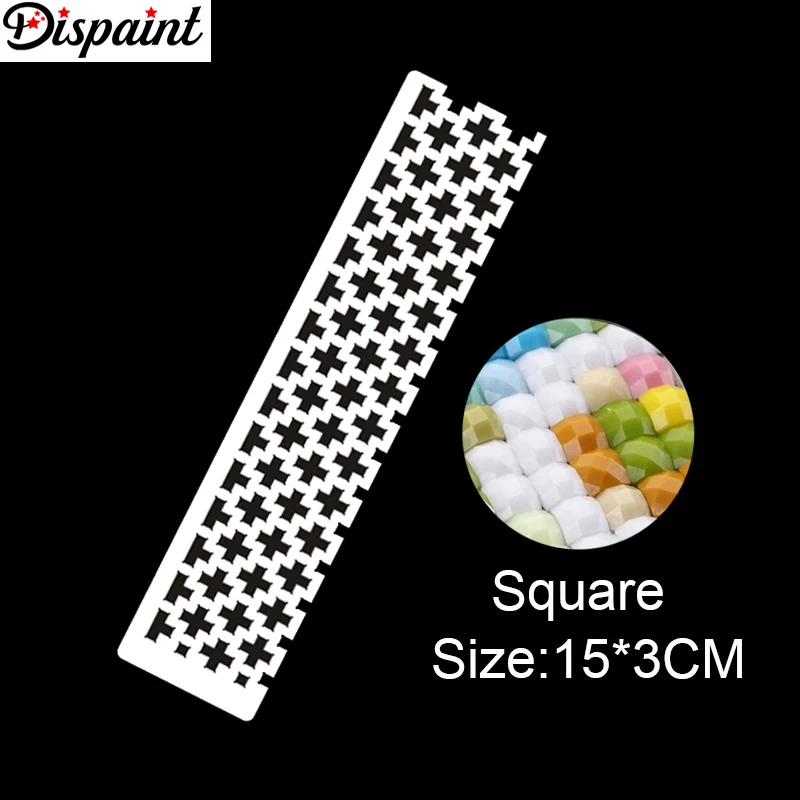 Dispaint DIY Diamond Painting Tools Drawing Ruler Square Round Drill Diamond Embroidery Accessory Stainless Steel diamond painting,diamond painting accessories
