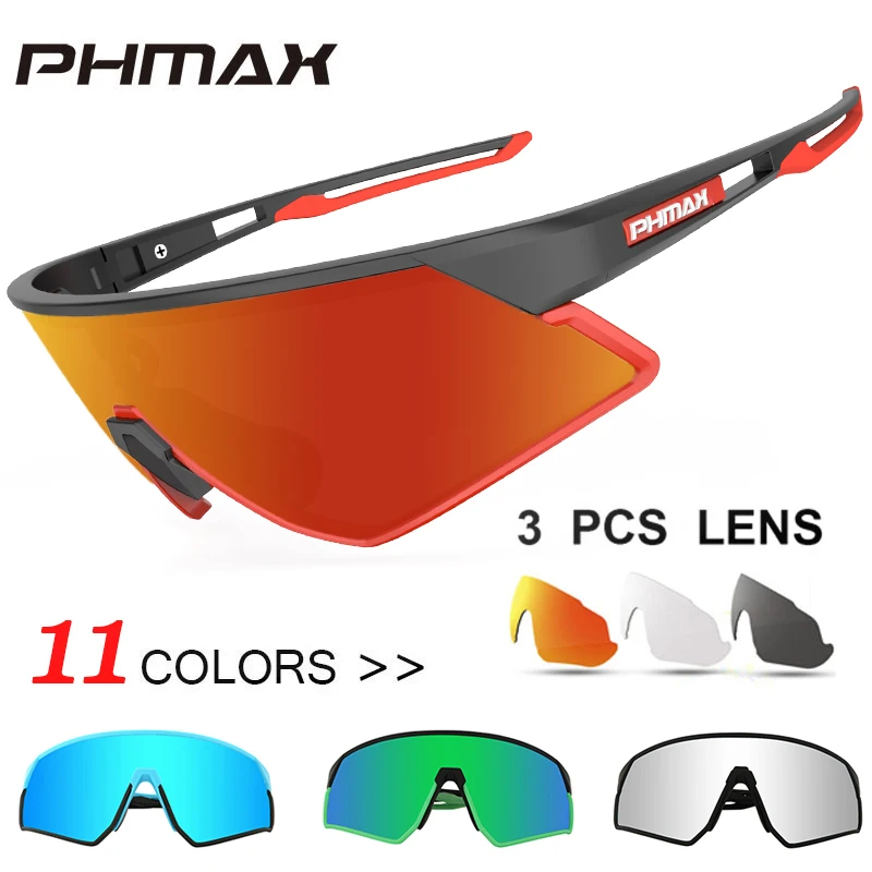 Tanie PHMAX Ultralight spolaryzowane okulary rowerowe 11 kolor Outdoor Sports okulary rowerowe mężczyźni kobiety Bike okulary gogle okulary