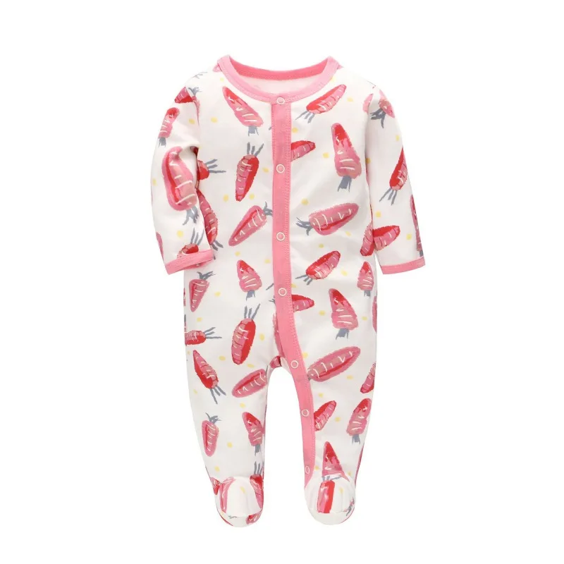 

Spring Autumn Warm Cute Baby Newborn Rompers Soft Jumpsuit Cotton Toddler Rompers Baby Pajamas Cartoon Printed Cute Sleepwear