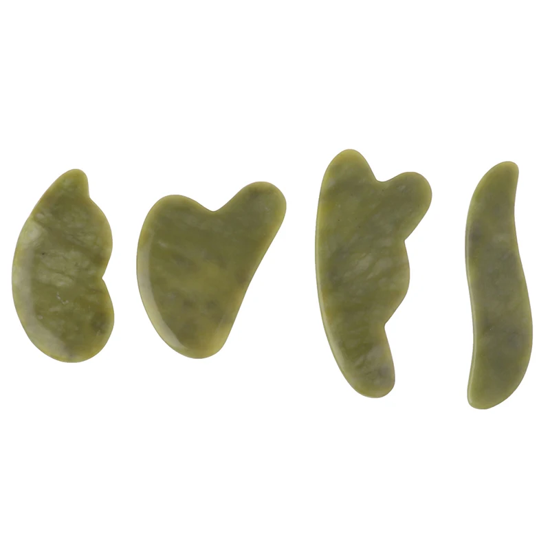 

Natural Aventurine Jade Stone Guasha Board Natural Stone Scraper For Face Neck Body Pressure Therapy