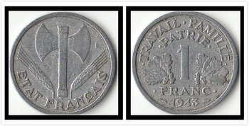 

French 1 Franc (axe Pattern) Coins Europe New Original Coin Commemorative Edition 100% Real Rare Eu Random Year