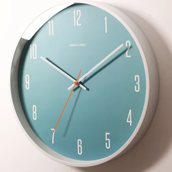 

Nordic Wall Clock Modern DesignDigital Silent Clock Kitchen Mechanism Wall Decorations Living Room Wall Watch Home Decor W50