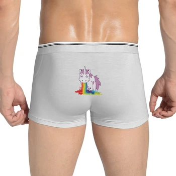 

Unicorn Rainbow Funny Spoof Print Men's underwear
