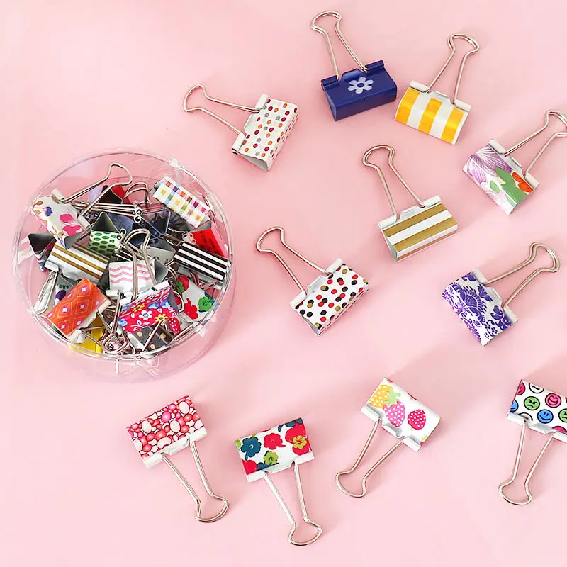 TUTU Colorful Long Tail Ticket Printing Office Dovetail Clip Size Students Stationery Clip Dovetail Clamps H0598