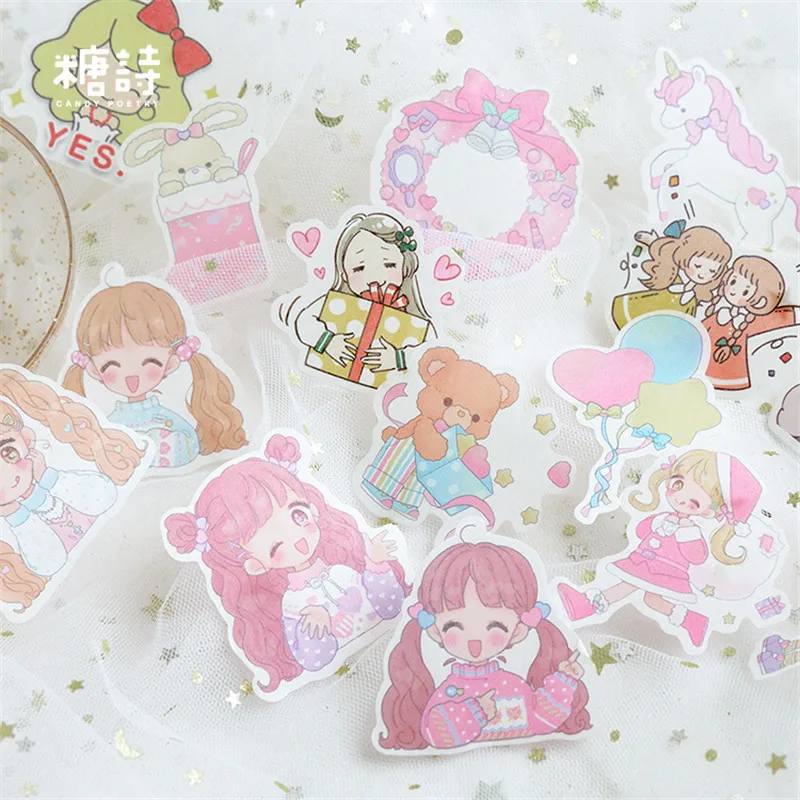 Kawaii Наклейки Девушки серии учительницы наклейки для DIY Журнал оформление