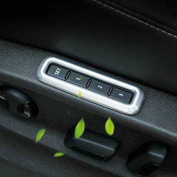 

Car Seat Memory adjustment Switch cover trim Stainless steel for Golf 7 MK7 accessories car styling 2016-18