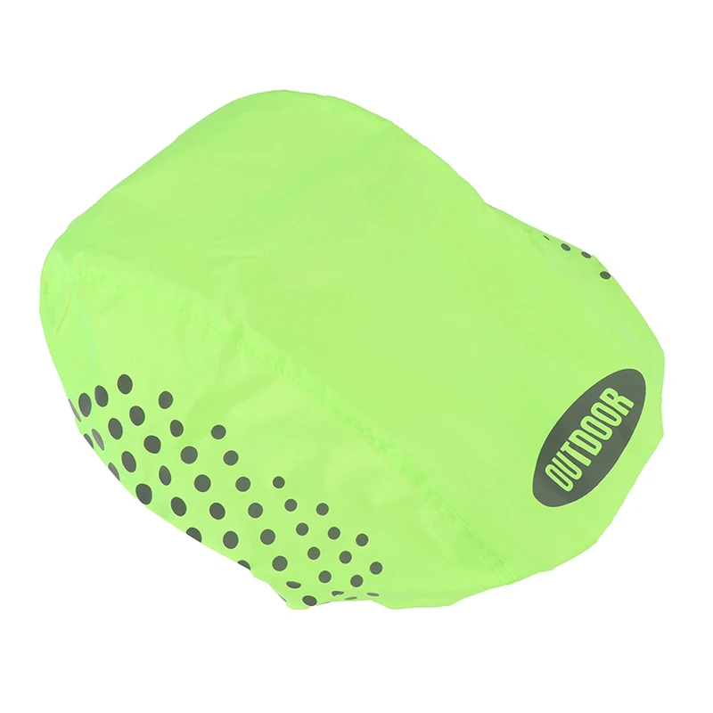 Светоотражающий чехол для велосипедного шлема водонепроницаемый ветрозащитный велосипедный шлем дождевик - Цвет: Зеленый