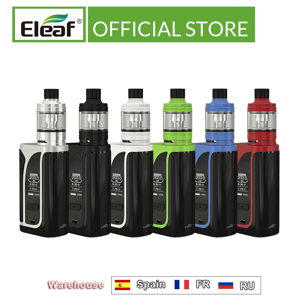 [RU/FR] Оригинальный Eleaf iKuu i200 с атомайзером Melo 4 2 мл D22/4 5 D25 атомайзер 4600 мАч
