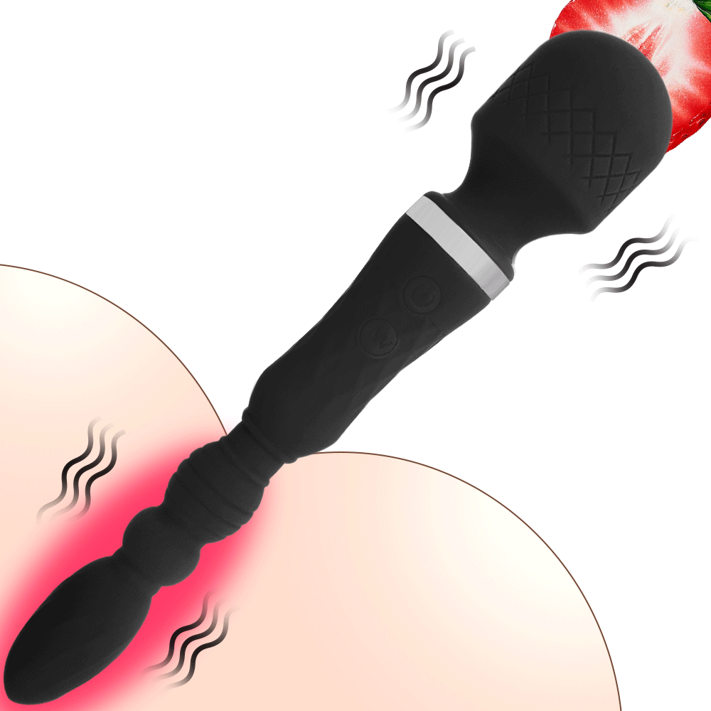 Vibromasseur à Double tête pour femme et Couple, baguette magique, masseur  de Clitoris, point AV G, jouets sexuels, BLACK - Achat / Vente GODEMICHET -  Cdiscount