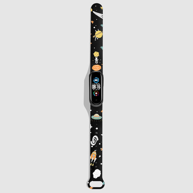 Pattern Bracelet for Xiaomi Mi Band 3 4 5 6 Strap Cartoon Silicone Watch Band Strap for Xiaomi Miband 5 6 Watchband