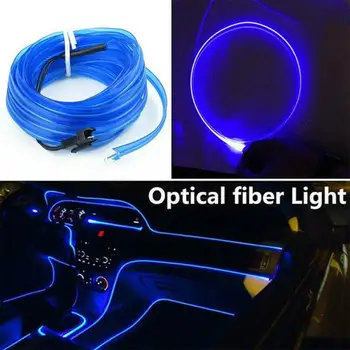 

5M Cold Light Strip Interior Lights Ambient Light Decor Car Center Console DC12V