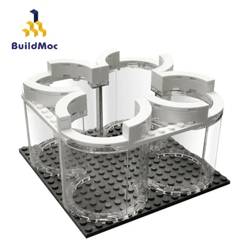 

BuildMOC City Space Station Saturn V Rocket Base Space Shuttle Spacecraft Stand Creator Expert Building Blocks Bricks Kids Toys