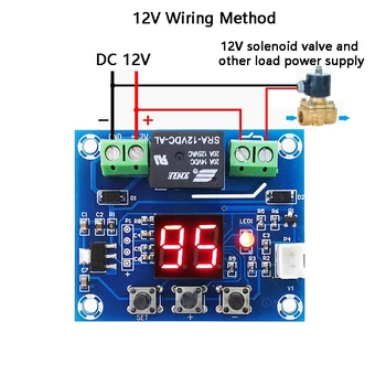 

XH-M214 12V Soil Humidity Sensor Controller Irrigation System Automatic Watering Module Digital Display Humidity Controller Red