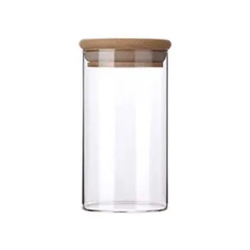 

High Borosilicate Glass Airtight Jars Straight Tea Cans Dried Fruit Snacks Storage Bottles Candy Storage Jars
