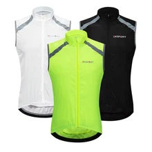 DIIKE светоотражающий мужской жилет для велоспорта ветрозащитный для велоспорта жилет для бега с задним карманом на молнии Светоотражающая одежда