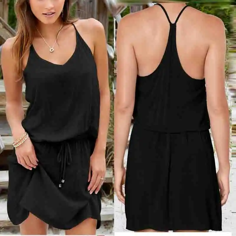 black mini frock