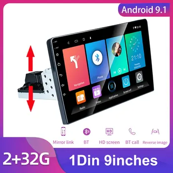 

1Din 2G add 32G Car Radio 9" GPS Android 9.1 Car Multimedia Player for Volkswagen Nissan Kia Toyota Skoda Car Stereo
