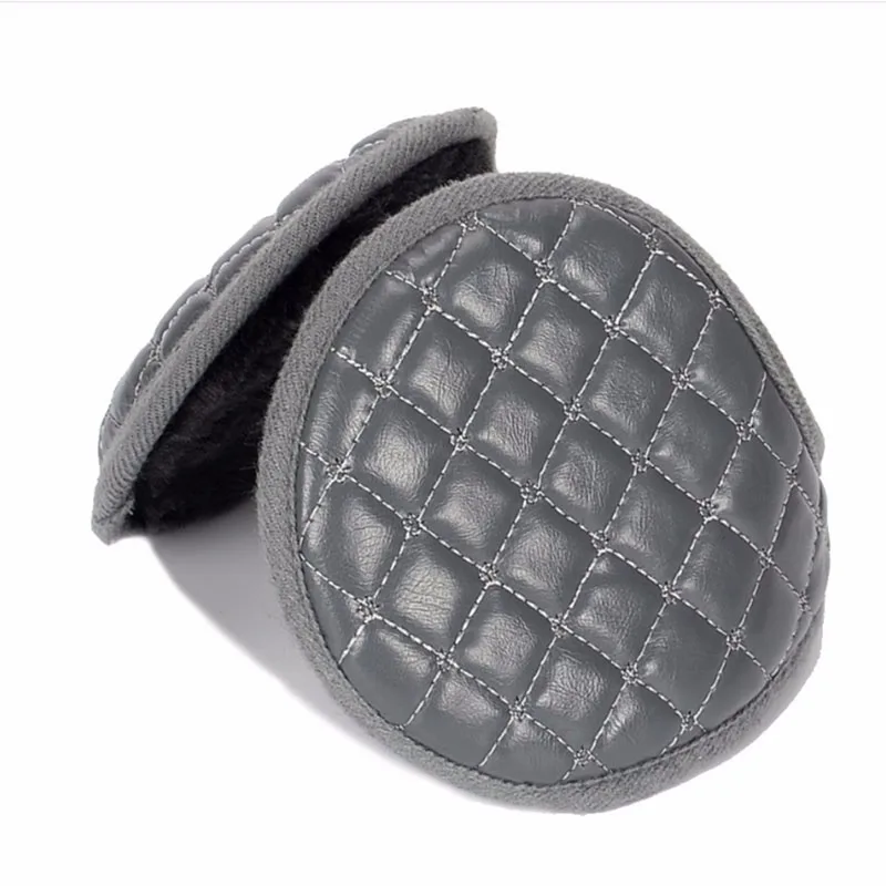 1pc Mens Winter Casual Warm Ear Muffs Earflaps Leather Mens Ear Muffs Leather Earmuffs Ear Mens Warmer Cover Wrap Band Hot Sale