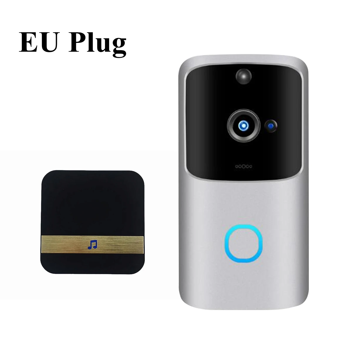 HD 1080P смарт WiFi видео дверной звонок камера визуальный домофон ночное видение IP дверной звонок беспроводная камера безопасности умный дверной Звонок - Цвет: Doorbell Chime EU