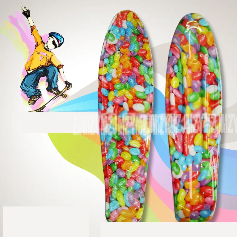 

21 Colors 22" inch Cruiser Skateboard Mini Plastic Skate Board Retro Longboard Outdoor Adult/Children Graphic Printed Skate