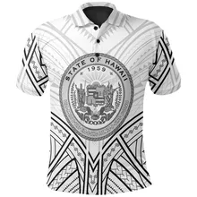 

Hawaii Polo Shirt Hawaii Seal Tribal Patterns 3D Printed Polo Shirt Men for Women Short Sleeve Summer T-shirt