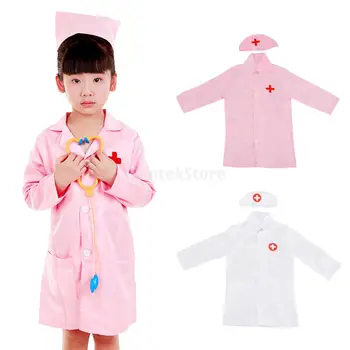 

Kids Lab Uniform Scientist Doctor Nurse Role Play Costume Cosplay