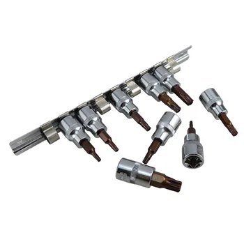 

Replacement Torx Bit Socket Accessories Chrome vanadium steel T10-T50 Tools