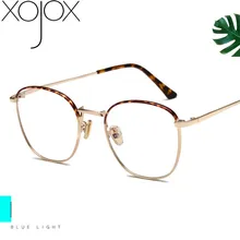 XojoX, анти-Blu-ray очки, оправа для мужчин, модная, большая, строчка, компьютерная оправа для очков, металлическая оправа для очков, для женщин, для чтения