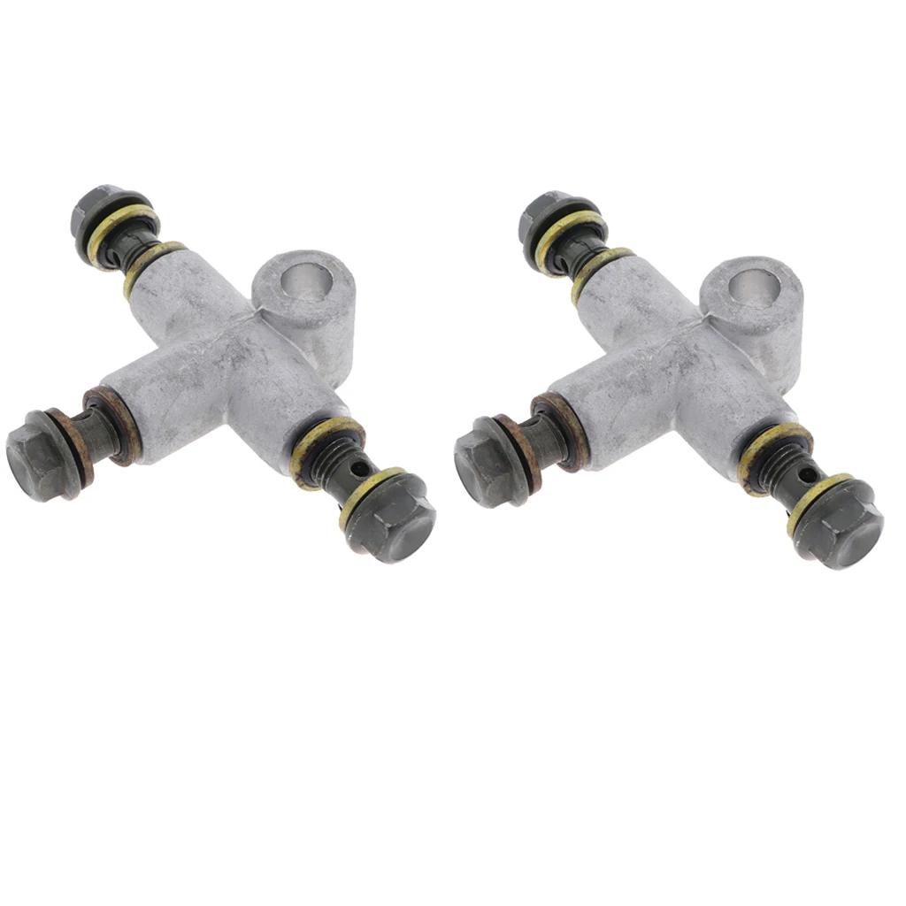 2 X 3-way 10mm Brake Line Tee Piece Connector Brake Pipe Union TConnector