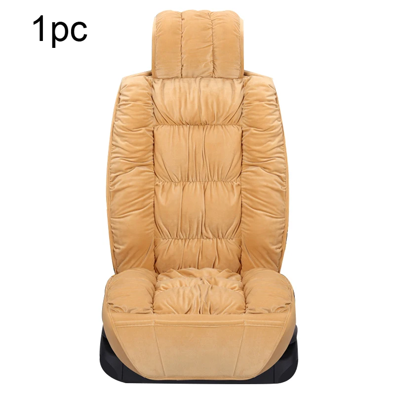 Car Seat Cover Front Rear Flocking Cloth Cushion Non Slide Winter Auto  Protector Mat Pad Keep Warm Universal Fit Truck Suv Van Ns2